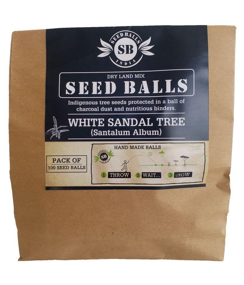 Seed Balls Just Throgh & Grow (White Sandal Seed balls)Tree Seed Balls