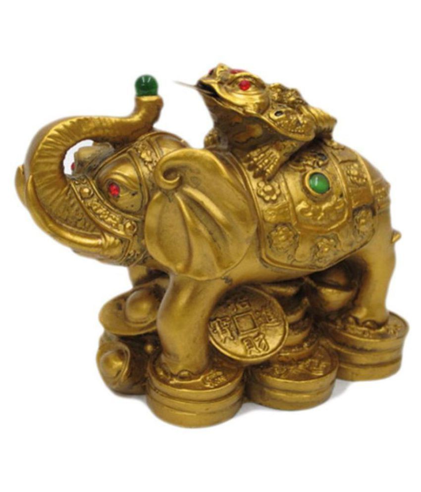     			King & Queen Feng Shui Money Frog On Elephant