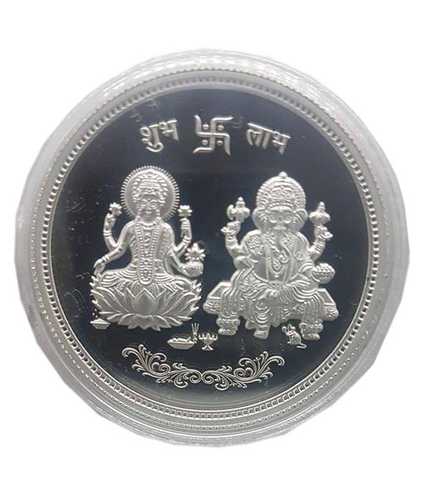 MMTC-PAMP 20 Gm Silver Ganesh & Laxmi Ji Coin: Buy MMTC-PAMP 20 Gm