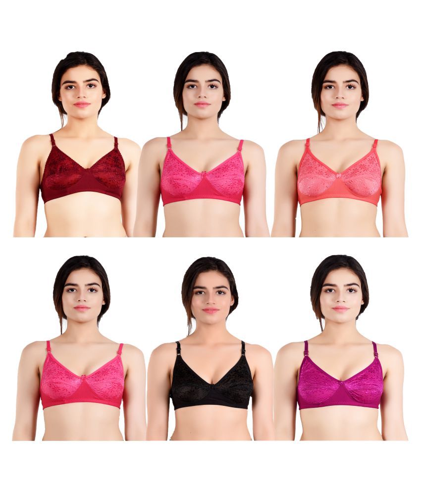 Sofiya multi color cotton bra Clearance