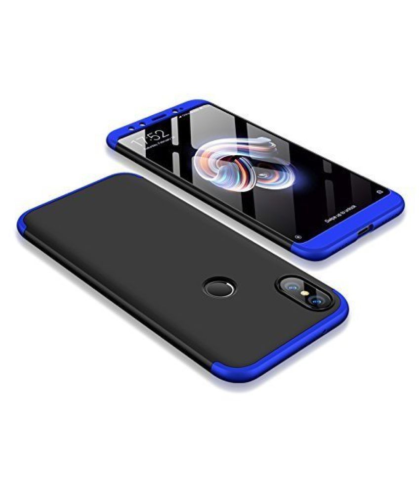 Xiaomi Redmi Y2 Plain Cases Brand Fuson Blue Plain Back Covers