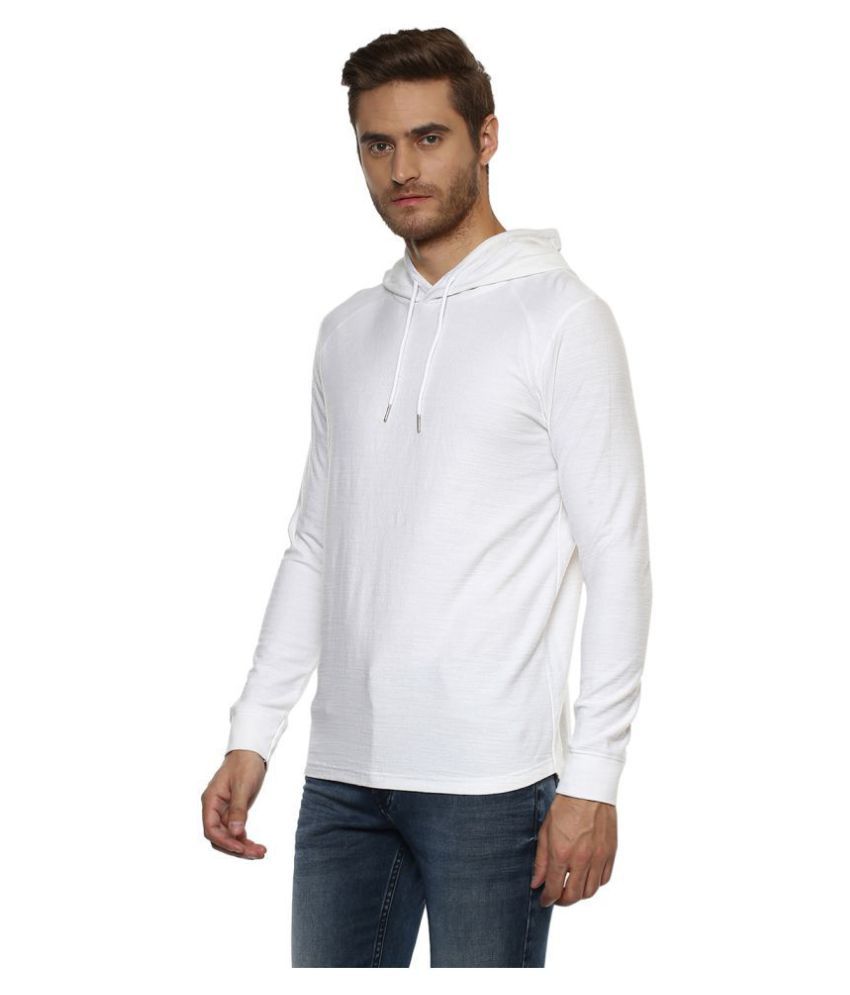 mufti white hooded shirt