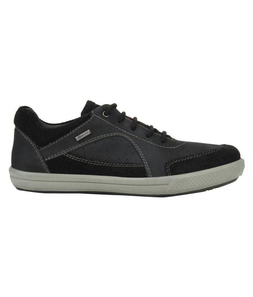 woodland black high ankle sneakers