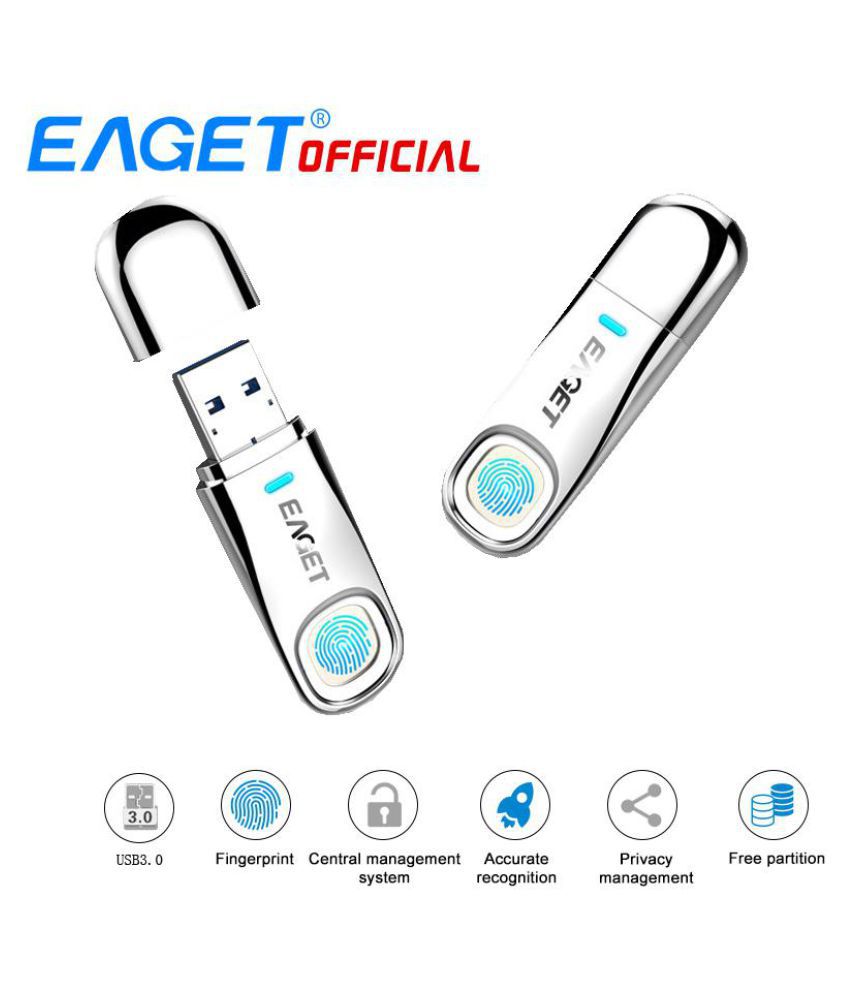 EAGET USB220.20 Flash Drive 20GB Pen Drive Fingerprint Encryption ...