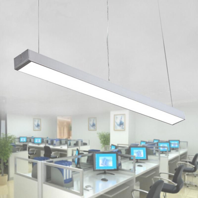 Smuxi Office LED Light Modern Linear Pendant Lamp Hanging Bar Droplight