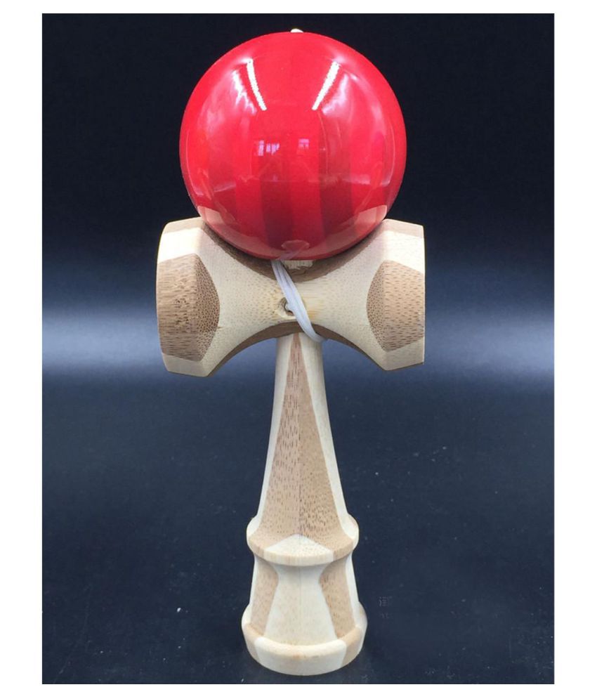 Full Crackle Paint Kendama Japanese Traditional Toy Kids Wooden Skill Ball Games 