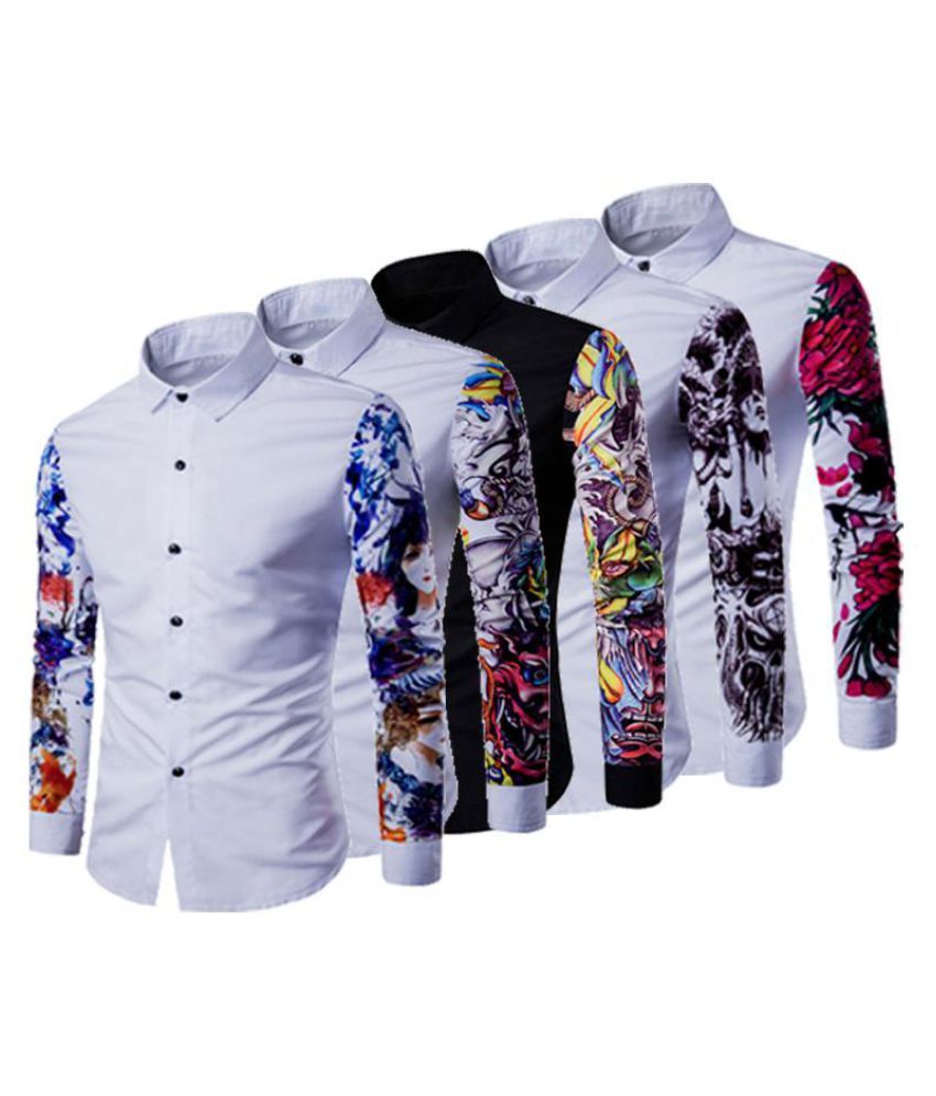 slim fit floral dress shirt