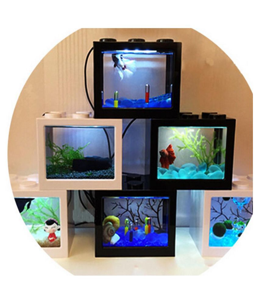 Buy Mini Clear Usb Led Goldfish Betta Fish Tank Ornament Aquarium
