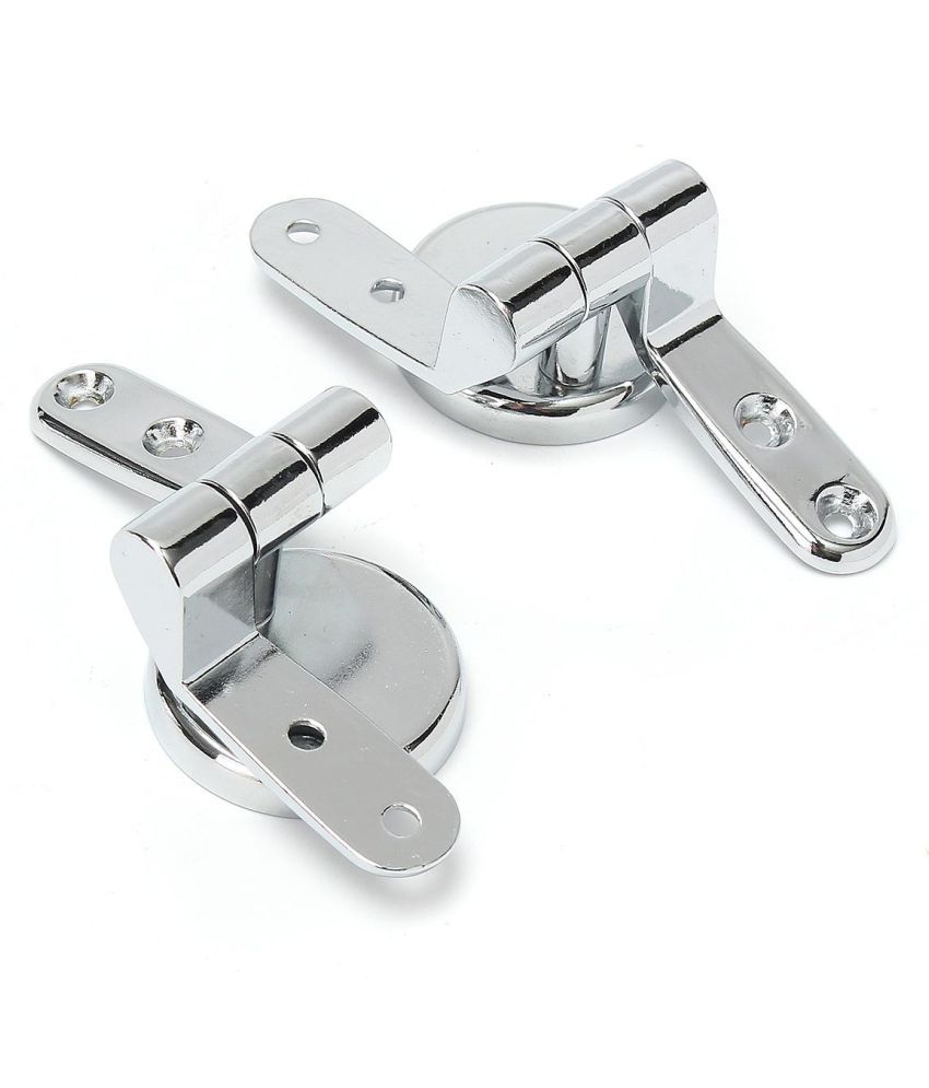 Buy 1 Pair Replacement Zinc Alloy Chrome Toilet Seat Cover Hinges With
