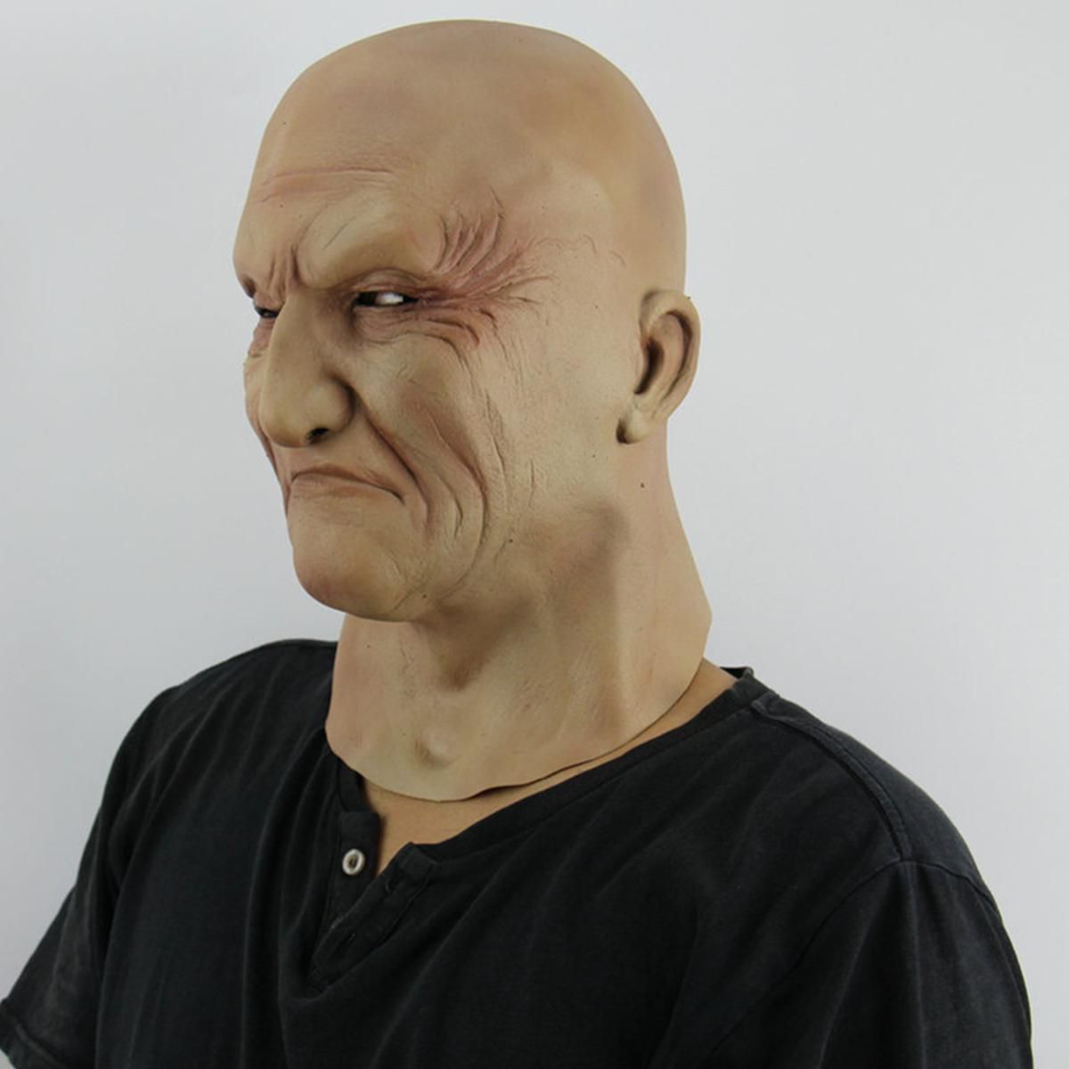 Latex Realistic Old Men Mask Male Disguise Masks Cosplay Costume Halloween Party Prop Vladatk