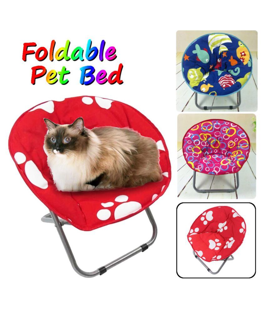 foldable furry pet bed
