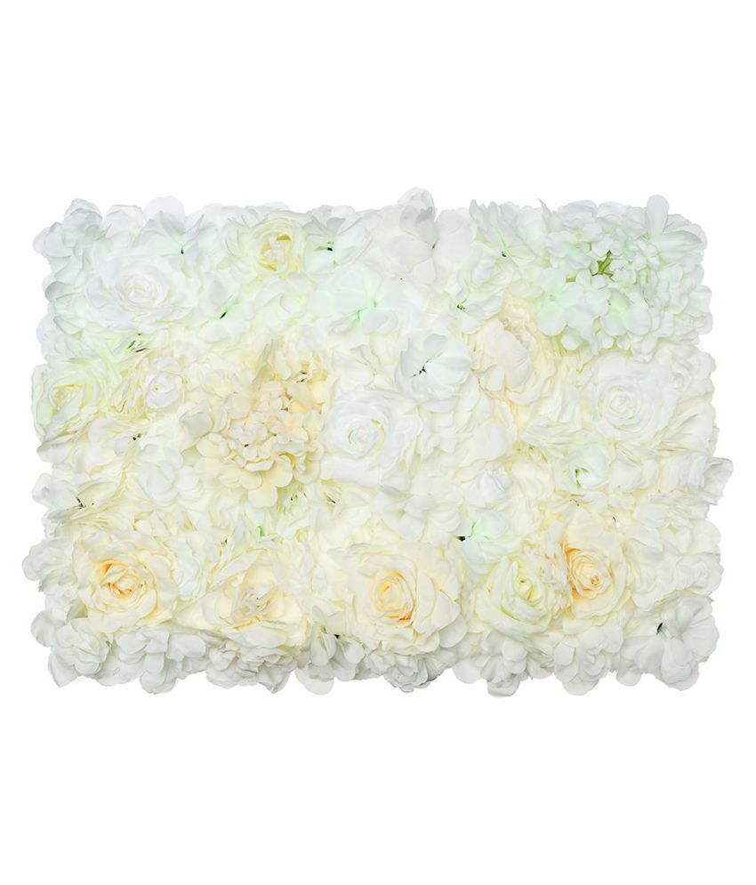 Artificial Rose Flower Wall Panel Romantic Wedding Background Venue