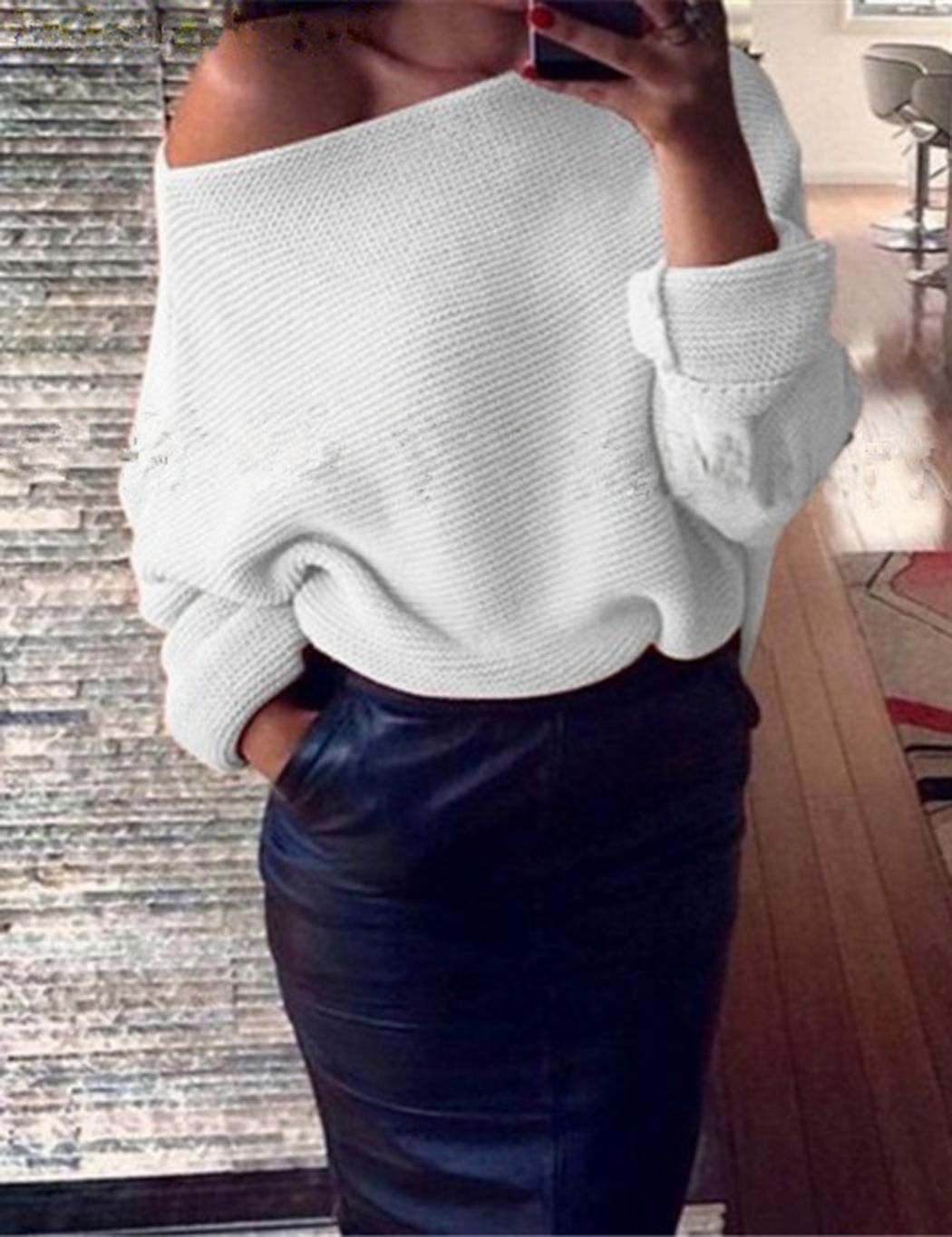 Buy Women Casual Off Shoulder Solid 
