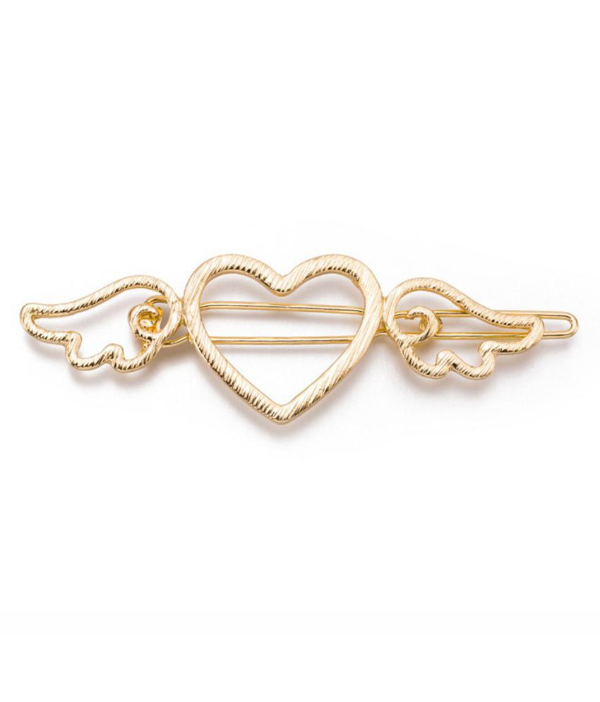 Sweet Lolita Hollow Heart Shape Side Wings Gold Silver Color Hair Clips  Hair Accessories for Her: Buy Sweet Lolita Hollow Heart Shape Side Wings  Gold Silver Color Hair Clips Hair Accessories for