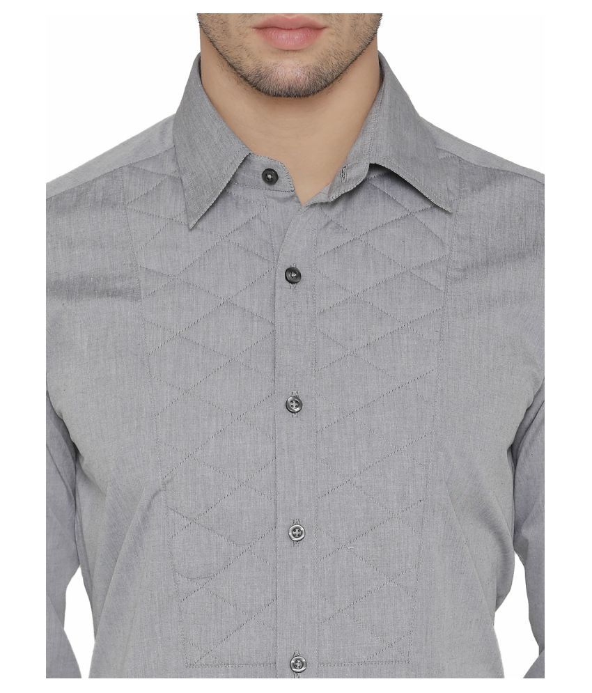 grey colour party wear shirt
