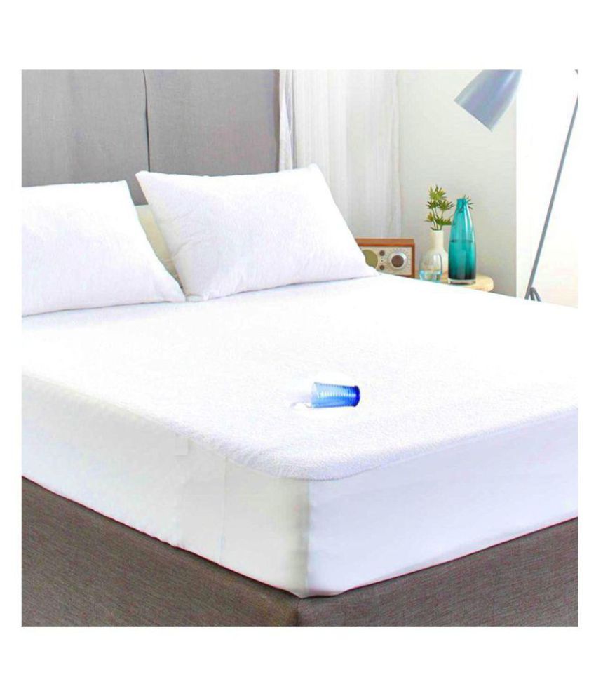 Lithara Luxury White Cotton Mattress Protector Buy Lithara Luxury