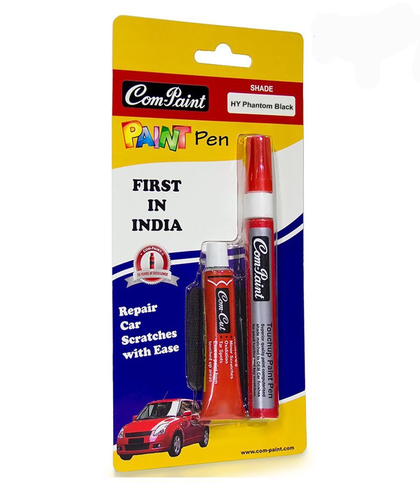 Com Paint Scratch Remover Pen Kit For Hyundai Cars Phantom Black