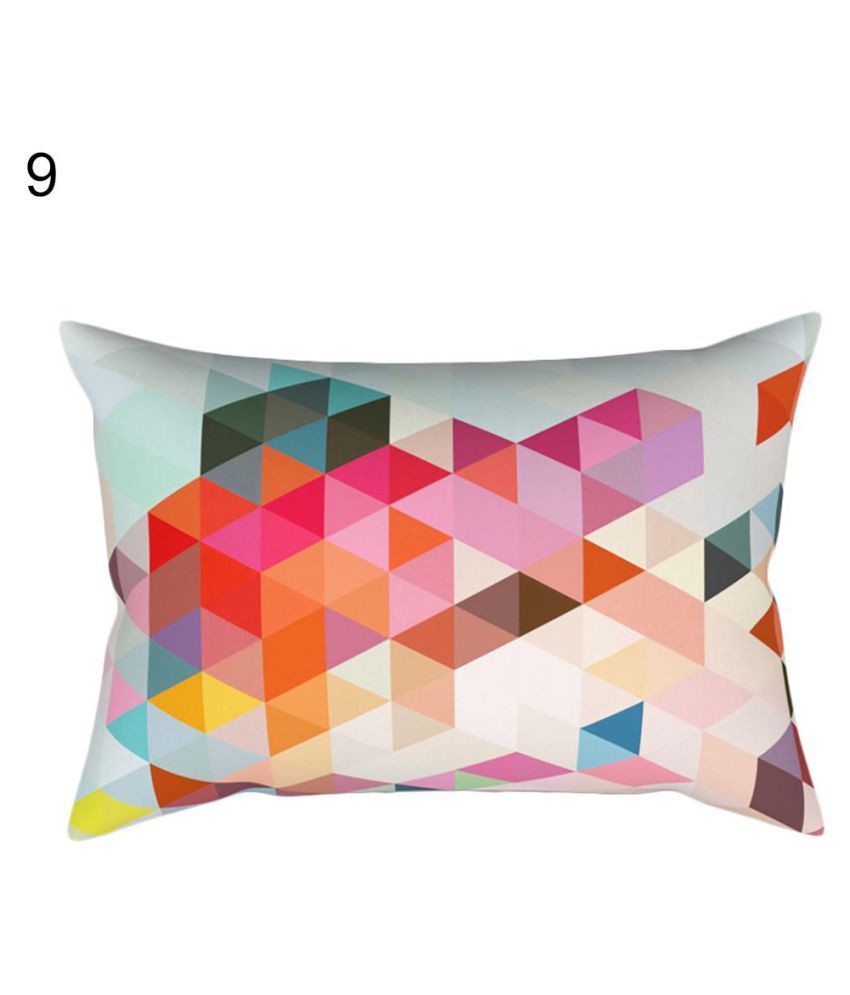 Cute Funny Bunny Rabbit Moon Rectangle Pillow Cover Home Sofa