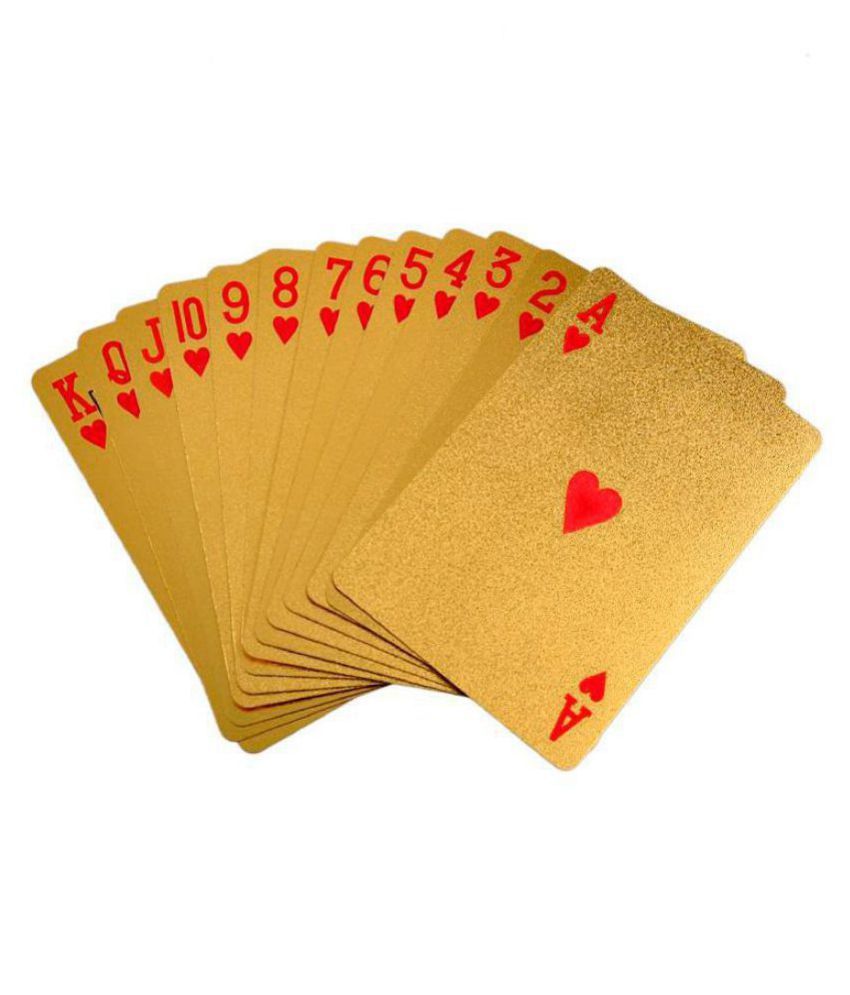 Gold Foil (999,9 Purity) Playing Cards - Gifts Byte - Buy Gold Foil ...