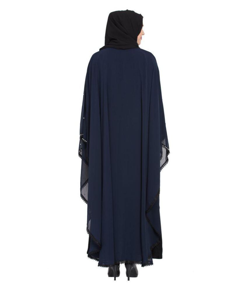 abaya Black Crepe Stitched Burqas without Hijab Price in India - Buy ...