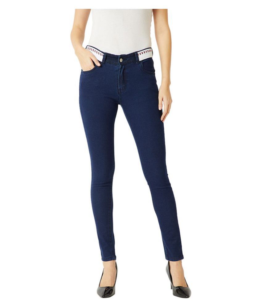 Miss Chase Cotton Jeans - Navy