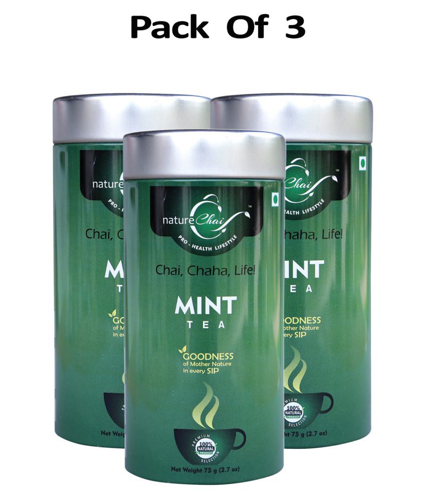     			nature Chai Mint Tea Loose Leaf 75 gm Pack of 3