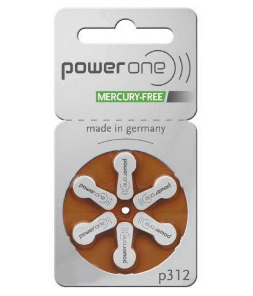 Skyrise PowerOne P 312 Hearing Aid Battery (6 PCS)