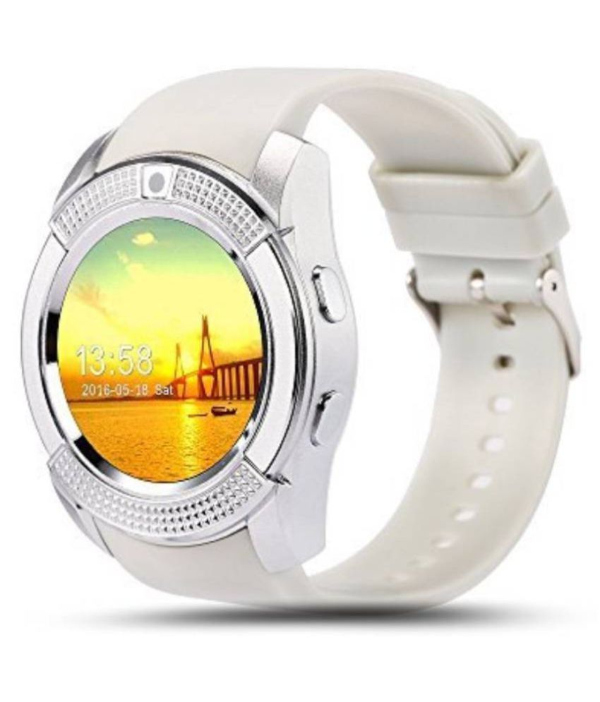 mobile watch in circle shape