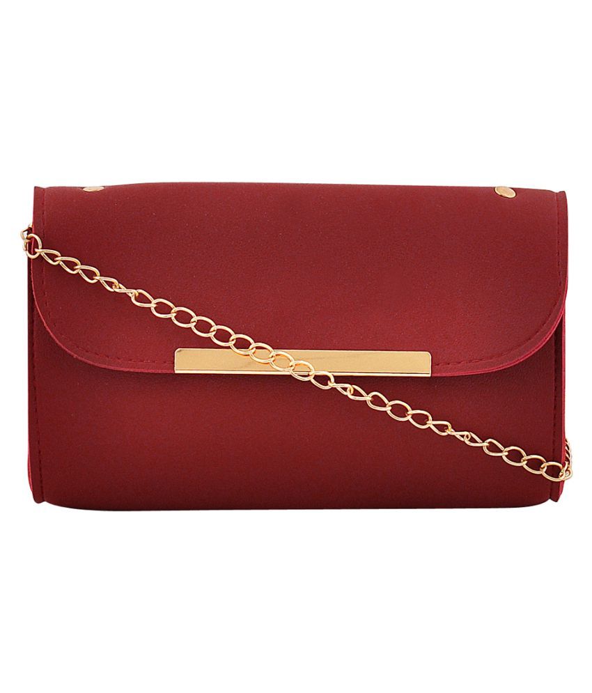 charles and keith maroon bag