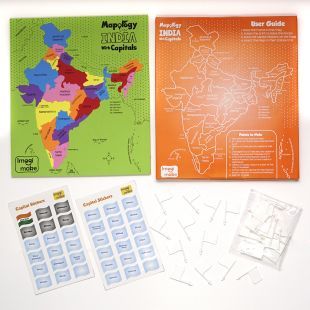 mapology india with capitals