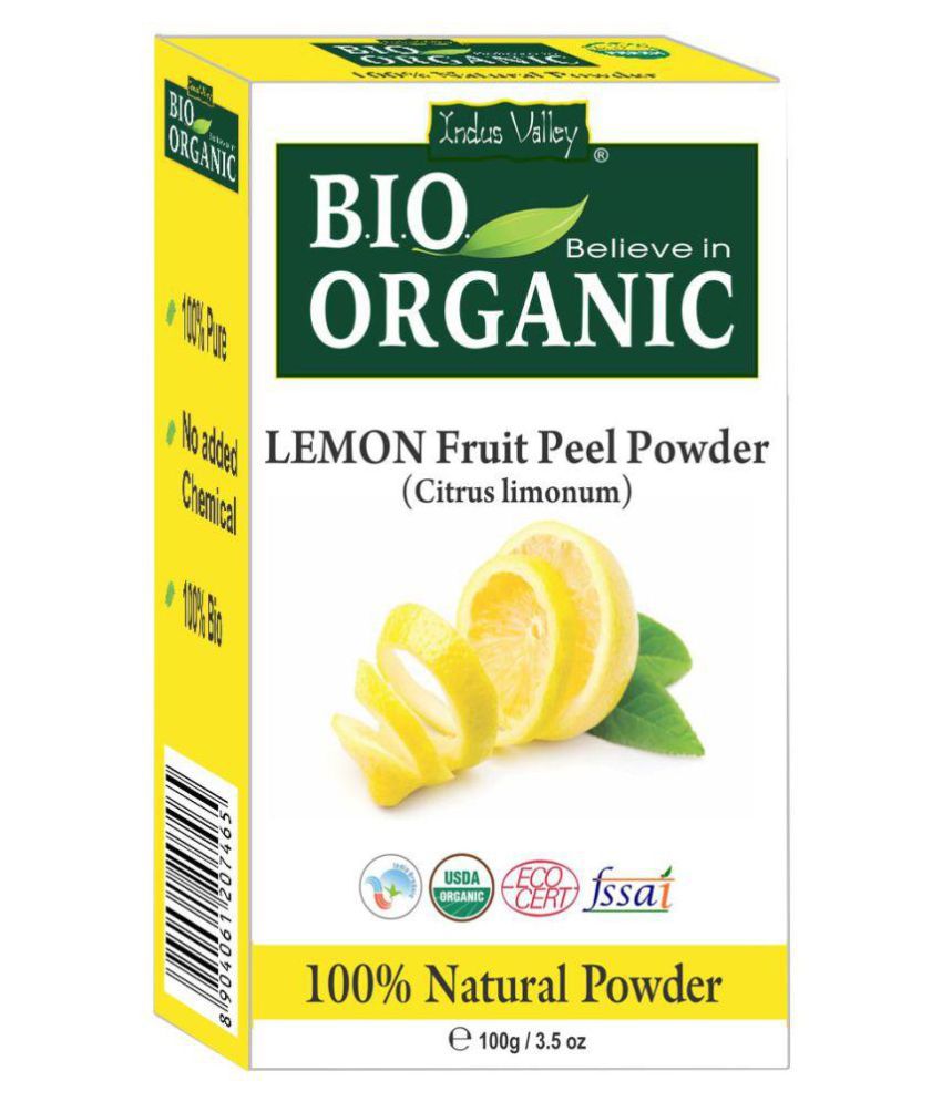     			Indus Valley Organic Face Cleanser Lemon Fruit Peel Powder (100 g)