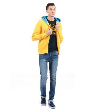 izod yellow sweatshirt