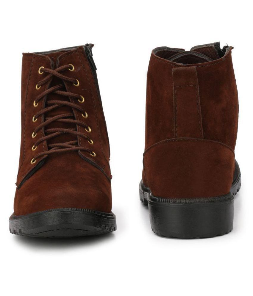long maroon boots