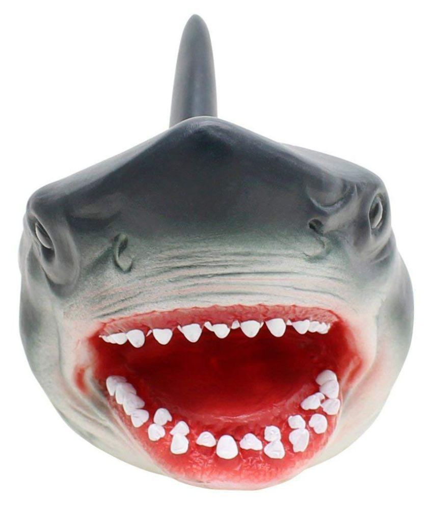 Webby Shark Hand Puppet for Toddlers,Soft Rubber Realistic Shark Toys ...