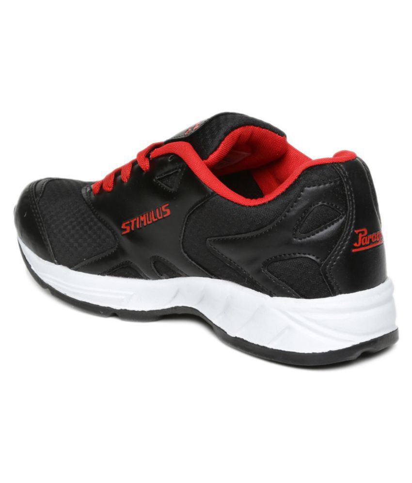 Paragon Black Running Shoes - Buy Paragon Black Running Shoes Online at ...