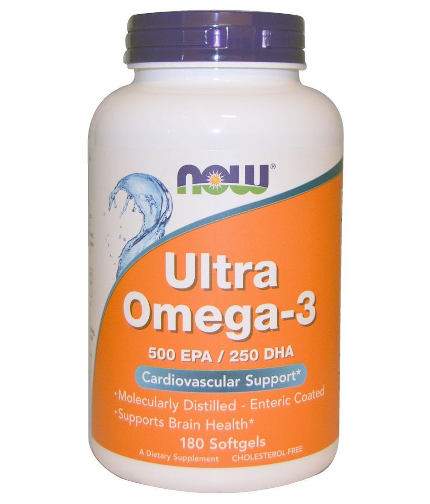 Now Foods Ultra Omega-3, Cardiovascular Support 180 no.s Vitamins ...