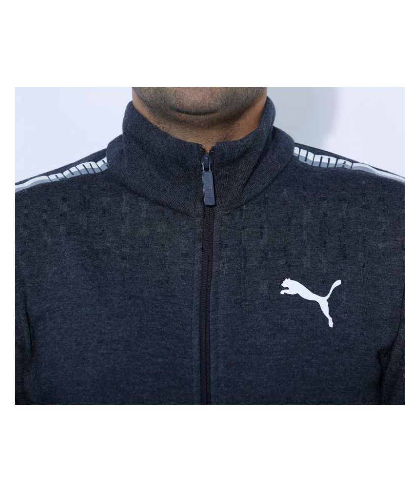 Puma Grey Fleece Jacket - Buy Puma Grey Fleece Jacket Online at Low ...