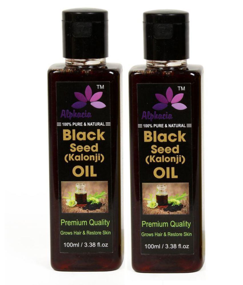     			Alphacia 100% Pure & Natural Black seed (Kalonji) Hair Oil & Skin Oil 200 ml Pack of 2