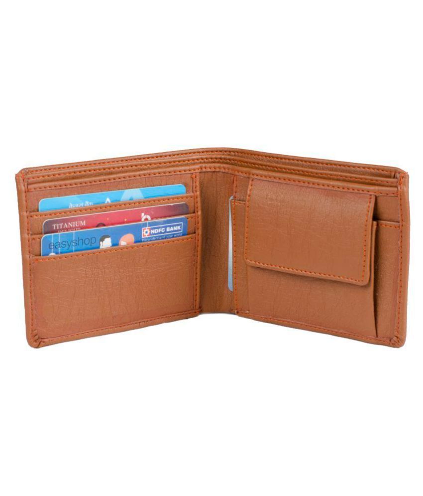     			Classic World PU Tan Casual Regular Wallet