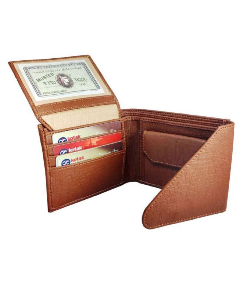     			Classic World PU Tan Casual Regular Wallet