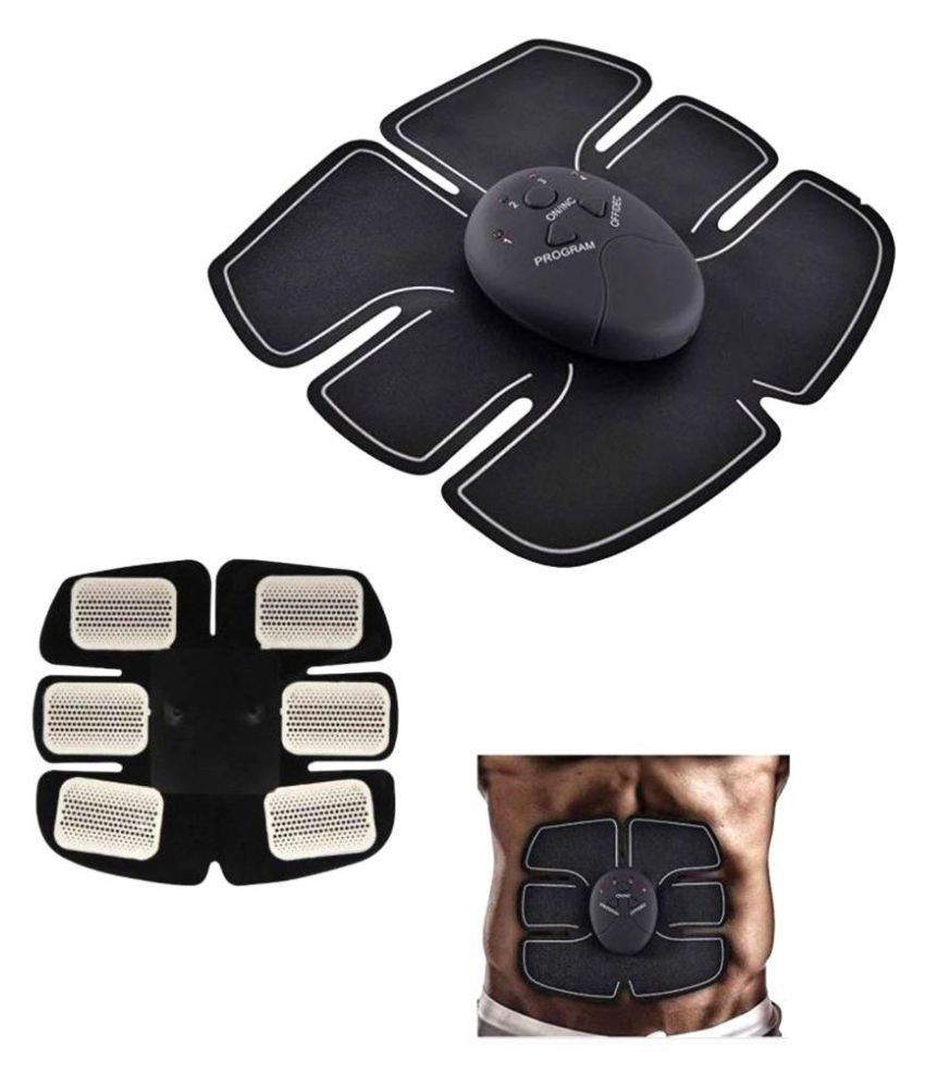 KALOPSIA INDUSTRIES 6 pack EMS Abdominal ABS Stimulator Exercise Stickers Pad for Fitness Gym muscular Massager Weight Loss