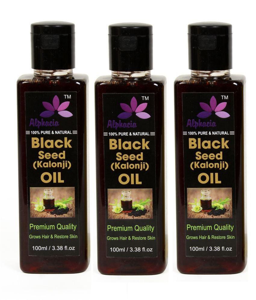     			Alphacia 100% Pure & Natural Black seed (Kalonji) Hair Oil & Skin Oil 300 ml Pack of 3