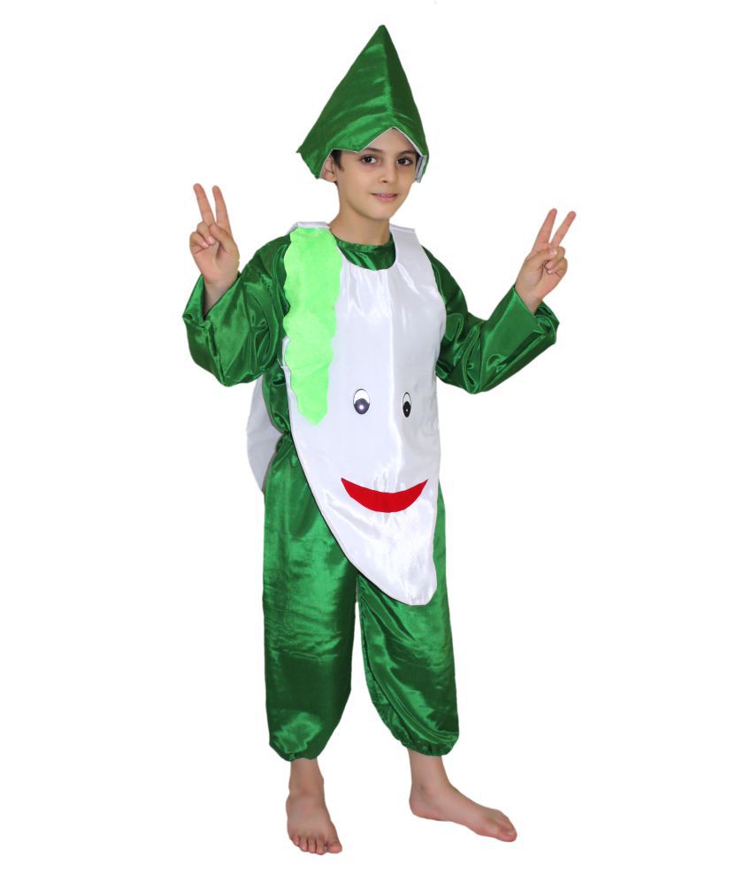     			Kaku Fancy Dresses Radish Vegetables Costume For Kids School Annual function/Theme Party/Competition/Stage Shows Dress