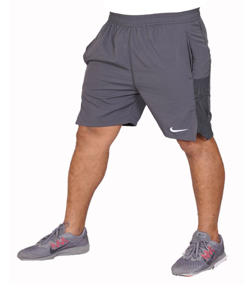 grey nike football shorts