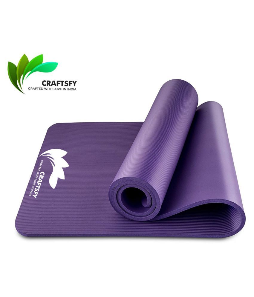 Craftsfy Tpe Yoga Mat With Carrying Bag And Strap Dual Layer