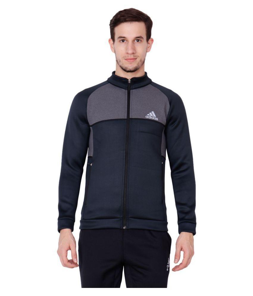 Adidas Grey Casual Jacket - Buy Adidas Grey Casual Jacket Online at