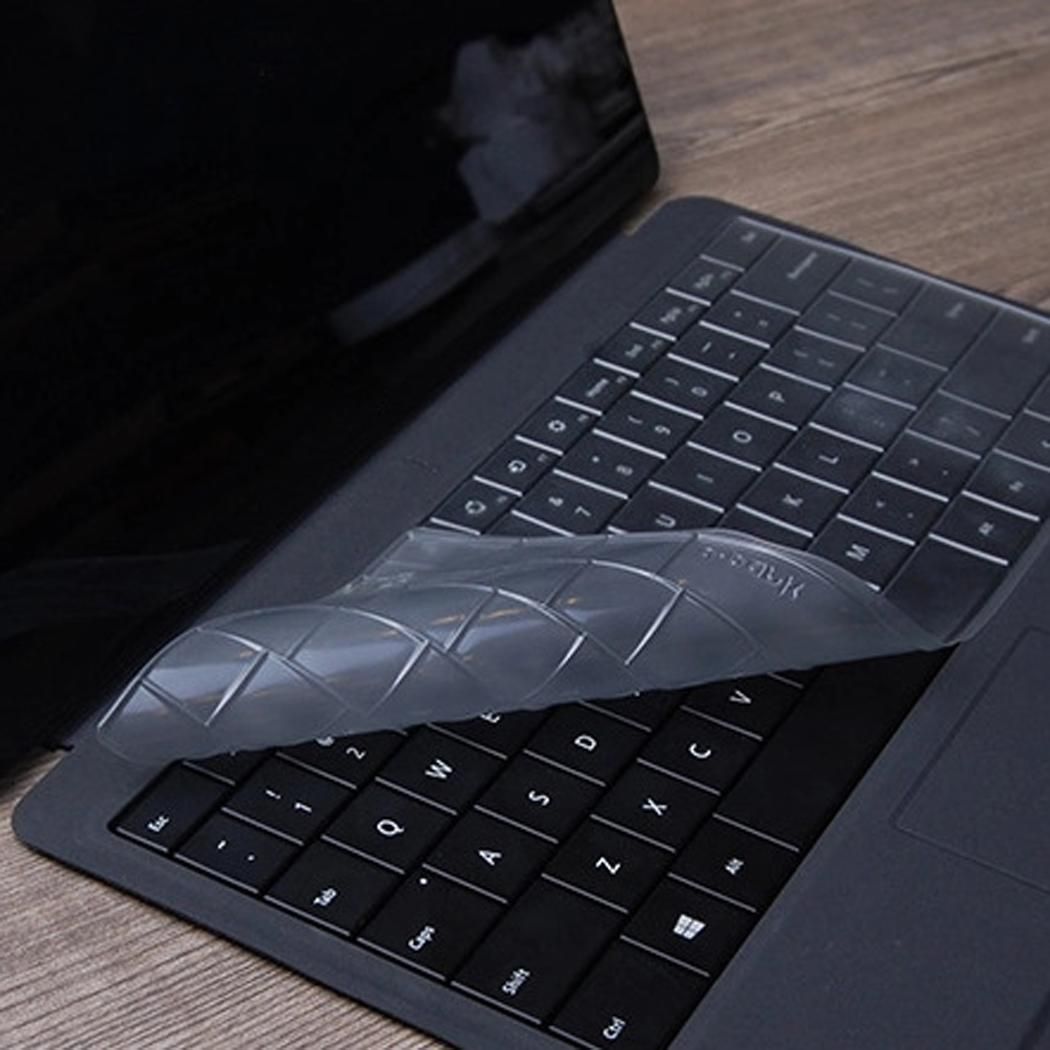 Thin Clear Silicone Keyboard Skin Cover Protector Guard for Surface 3
