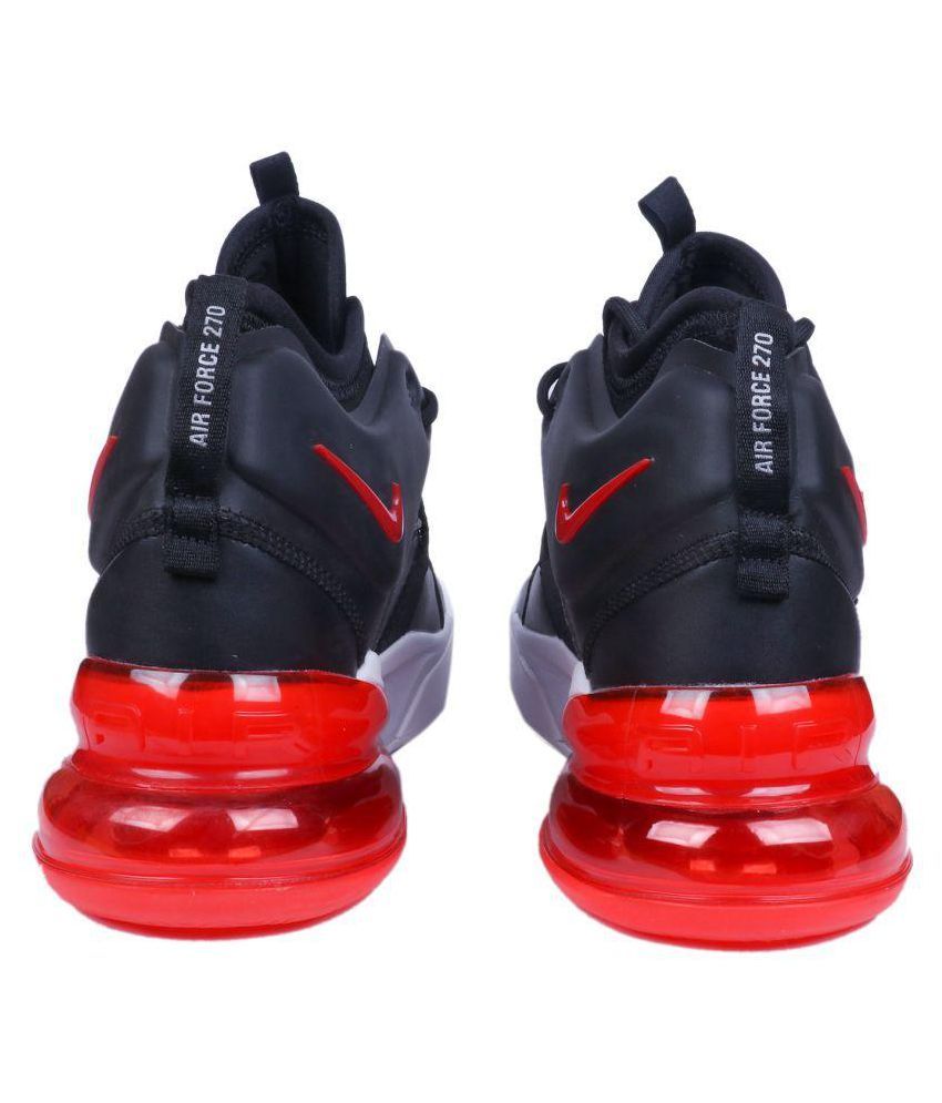 red and black nike 270
