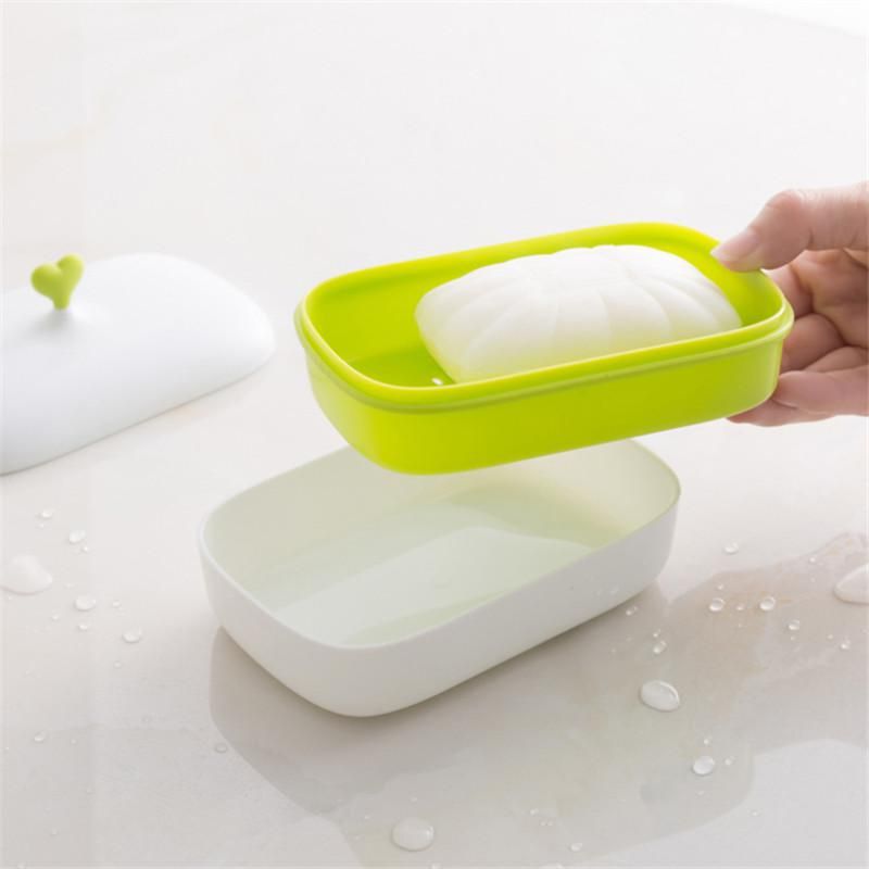 Buy Double layer Toilet Soap Holder Tray Plastic Soap Plate Simple