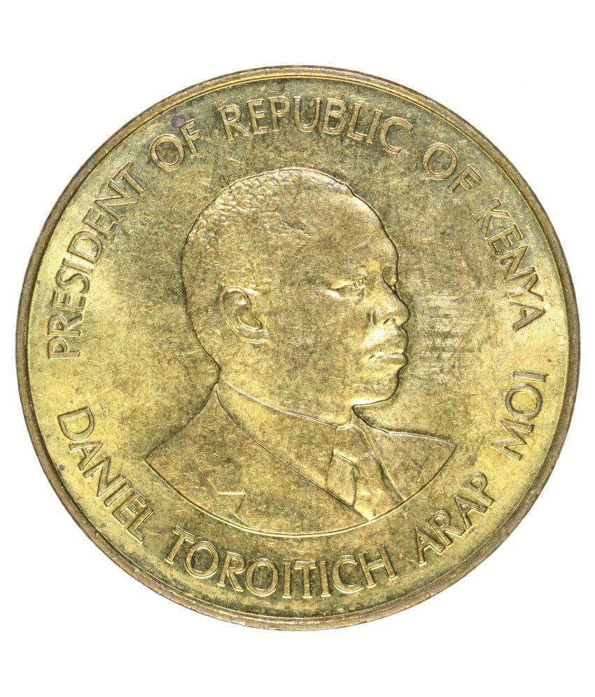 Gold Plated Bronze 10 Cents of Kenya Country (AD 1994) UNC Grade Buy